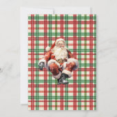 サンタは町来の家族へのクリスマスパーティー 招待状 (裏面)