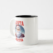 🎅サンタは神話 ツートーンマグカップ (正面左)
