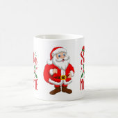 サンタは私の親友 面白いクリスマスの名言 コーヒーマグカップ (中央)