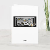 サンタは私達がクリスマスカードのためにホームレスであることを可能にしません シーズンカード (裏面)