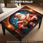 サンタは自分の研究室でギフトを持って 薄葉紙