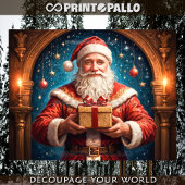 サンタは自分の研究室でギフトを持って 薄葉紙