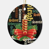 サンタは良い日と良い夜を過ごす.jpg セラミックオーナメント (左)