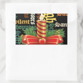 サンタは良い日と良い夜を過ごす.jpg 長方形シール (バッグ)