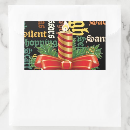 サンタは良い日と良い夜を過ごす.jpg 長方形シール (バッグ)