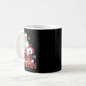 サンタは67と言う 67 ミーム クリスマス 6 7 コーヒーマグカップ (正面左)