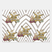 サンタは3年のクリスマスに向かう ラッピングペーパーシート (正面)