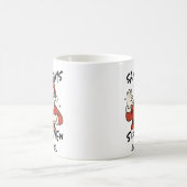 サンタは6 7と言っています クリスマスティーンズ コーヒーマグカップ (中央)