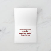 サンタは、あなたがクリスマスを楽しんでいることを知っている シーズンカード (内部)