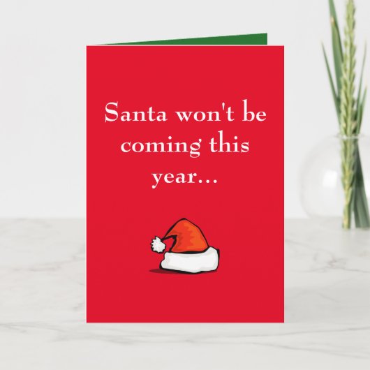 サンタは…今年来ません シーズンカード (正面)
