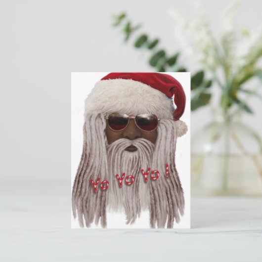 サンタは(暗い) - Yoのヨーヨーを恐れます! シーズンポストカード (スタンド正面)