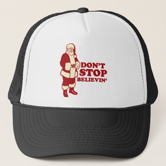 サンタは、Believinをストップ キャップ (正面)