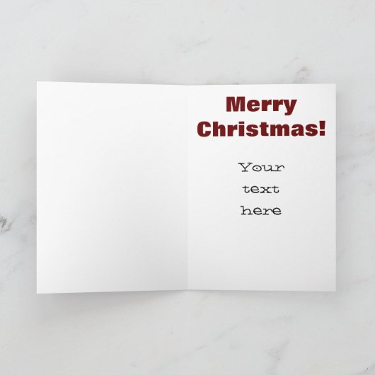 サンタはChistmasカードのあなたの助けか戦争を必要とします シーズンカード (内部)