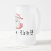 サンタはIクリスマスがビールのジョッキを曇らしたことを見ました フロストグラスビールジョッキ (正面右)