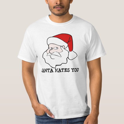 サンタはTシャツ憎みます Tシャツ (正面)