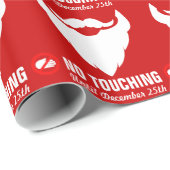 サンタひげのグラフィッククリスマスラッピングなし ラッピングペーパー (ロールコーナー)