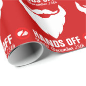 サンタひげのグラフィッククリスマスラッピングを手に取る ラッピングペーパー (ロールコーナー)