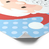 サンタひげクリスマスカウントダウンアドベントカレンダー ポスター (角)