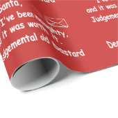 サンタへのおもしろいなクリスマスの手紙ずっと私はいけないです ラッピングペーパー (ロールコーナー)