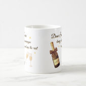 サンタへのお願いシャンパンデザイン コーヒーマグカップ (中央)