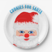 サンタへのクッキー ペーパープレート (正面)