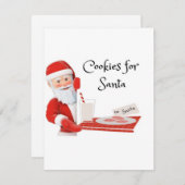サンタへのクッキー on a  シーズンカード (正面/裏面)