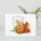 サンタへのクリスマスプレゼント クッキー シーズンカード (スタンド正面)