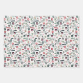 サンタへのクリスマスレターセット ラッピングペーパーシート (正面2)