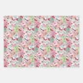 サンタへのクリスマスレターセット ラッピングペーパーシート (正面)