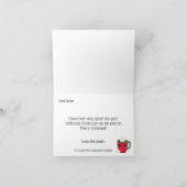 サンタへのココアとクッキー シーズンカード (内部)