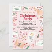 サンタへのホリデーメール&レター – Merry Christmas 招待状 (正面)