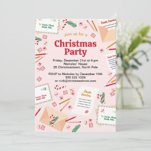 サンタへのホリデーメール&レター – Merry Christmas 招待状