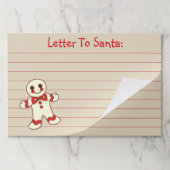 サンタへの可愛いクリスマスレター紙パッド ペーパーパッド (折り畳み)