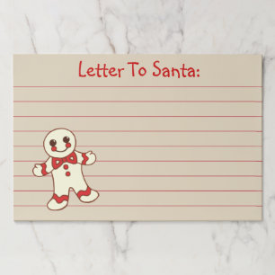 サンタへの可愛いクリスマスレター紙パッド ペーパーパッド