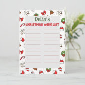 サンタへの子供の名前の手紙 招待状 (スタンド正面)
