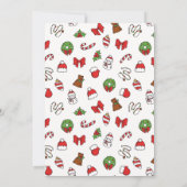 サンタへの子供の名前の手紙 招待状 (裏面)