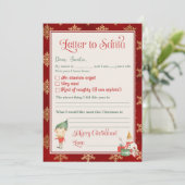 サンタへの手紙のテンプレート（男の子用） 招待状 (スタンド正面)