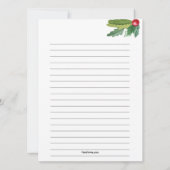 サンタへの手紙カード 招待状 (裏面)