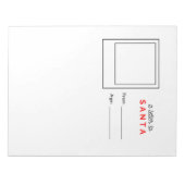 サンタへの手紙 ノートパッド (正面)