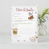 サンタへの手紙 ホリデー クリスマス キッテン テンプレート (スタンド正面)