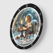 サンタへの手紙 ラージ壁時計 (傾斜)