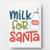 サンタへの牛乳 フォトプラーク (正面)