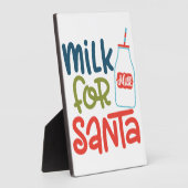 サンタへの牛乳 フォトプラーク (側面)