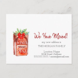 サンタへの郵便受け取り移動した 案内ポストカード