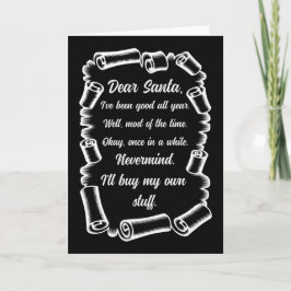 サンタへの面白手紙 クリスマス Xmas プレゼント カード