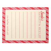 サンタまたはいけなニースリスト ノートパッド (正面)