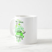 サンタまでおもしろいとゲームは… おもしろい コーヒーマグカップ (正面左)