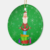 サンタめい想クリスマス装飾品 セラミックオーナメント (左)