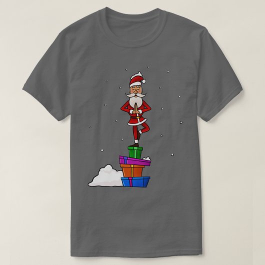 サンタめい想ーの片脚 Tシャツ (デザイン正面)