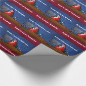 サンタもしが悪かったのおもしろいを ラッピングペーパー (角)